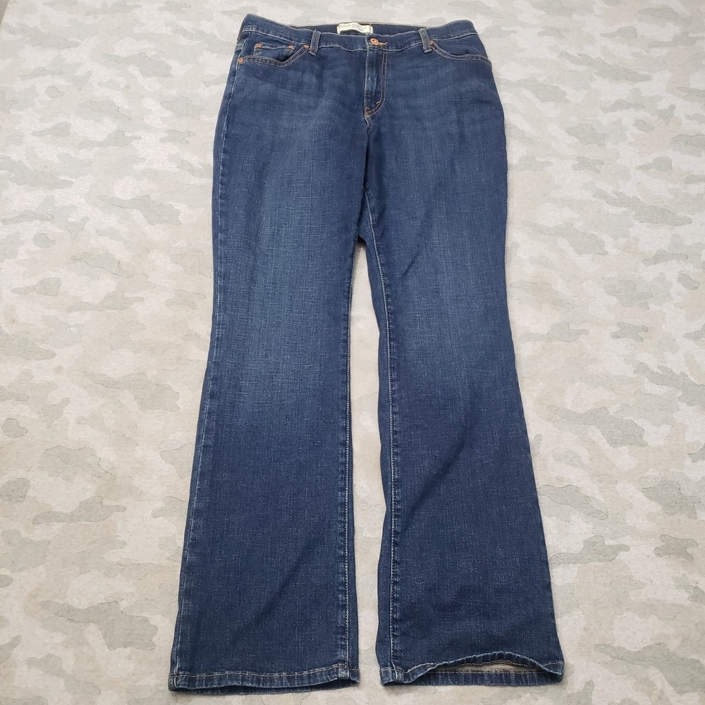 Levi's 550 Jeans Womens 12 Blue Relaxed Bootcut Denim Medium Wash Stretch